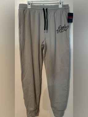FUBU Men's Light Gray Jogger Sweatpants
